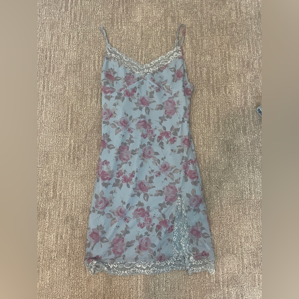 Lace slip dress